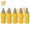 4mm 30A Yellow Color Female Socket Banana Connector Pack of 5